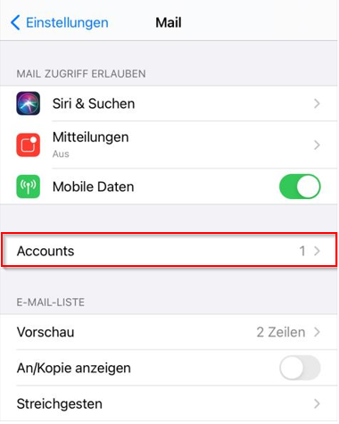 iOS Accounts